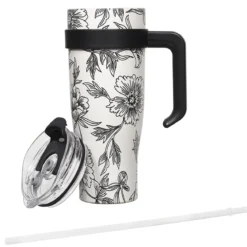 MUG TRANSPORT MIAMI BLANC NOIR 1.2L