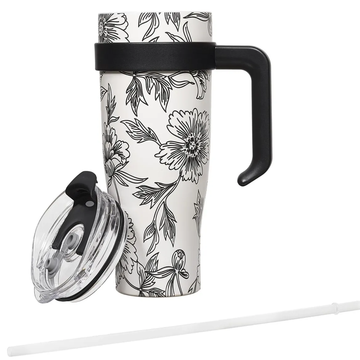 MUG TRANSPORT MIAMI BLANC NOIR 1.2L