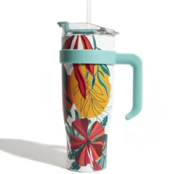 MUG TRANSPORT MIAMI FLEURS TROPICALES 1.2L