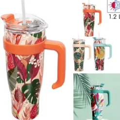 MUG TRANSPORT MIAMI FLEURS TROPICALES 1.2L