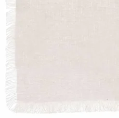 NAPPE COTON FRANGE MAHA BLANC 150X250CM