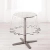NAPPE CRISTAL RONDE 180 CM PVC UNI GARDEN BIAIS ANTHRACITE