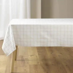 NAPPE RECTANGLE 140X240CM COTON POLYESTER TISSE AXEL