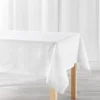 NAPPE RECTANGLE 140X240CM COTON UNI CHARLINE BLANC