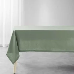 NAPPE RECTANGLE 140X240CM COTON UNI CHARLINE CEDRE