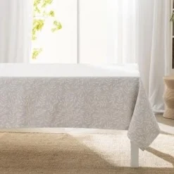 NAPPE RECTANGLE 140X240CM EFFET LIN NAYA NAT
