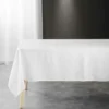 NAPPE RECTANGLE 140X240CM JACQUARD LOLLY BLANC