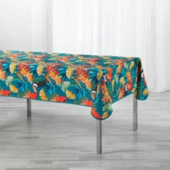 NAPPE RECTANGLE 150X240CM POLYESTER IMP COCOBELLO BLEU