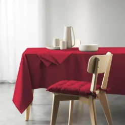 NAPPE RECTANGLE 140X240CM RECYCLE UNI BORDEAUX