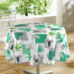 NAPPE RONDE 160CM PVC IMPRIME FLISS