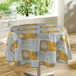 NAPPE RONDE 160CM PVC TAZINA