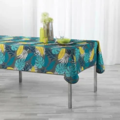 NAPPE 150X240CM IMPRIME BEAUTY JUNGLE KAKI