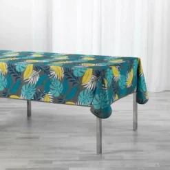 NAPPE 150X240CM IMPRIME BEAUTY JUNGLE KAKI