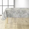 NAPPE 140X240CM PVC IMPRIME METALLISE COCONUT GRIS