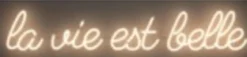 NEON LED LA VIE EST BELLE 50.5X10.5CM