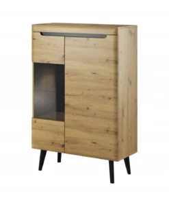 NORDI VITRINE 90X134X40CM