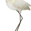 OISEAU SPATULE BLANCHE METAL 42X16X73.5CM