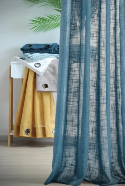 ONTARIO VOILE 135X260 PETROLE