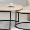 ONYX TABLE BASSE ONYX GRAND MODELE PIEDS NOIR