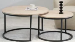 ONYX TABLE BASSE PETIT MODELE PIEDS NOIR