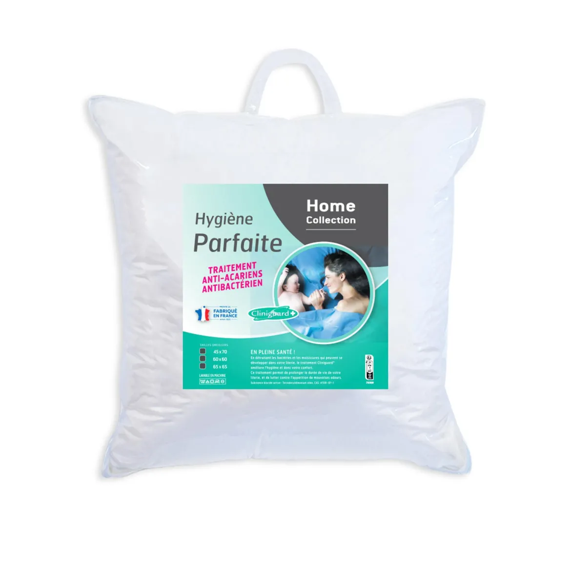 OREILLER ANTI ACARIEN 60X60CM