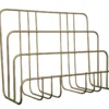 ORGANISEUR LETTRE METAL DOREE D.25X10X20CM
