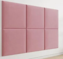 PAG PANNEAU MURAL REMBOURRE 60CMX60CM ROSE