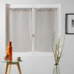 PAIRE DROITE ANNEAUX 2X60X90CM MILZA BEIGE