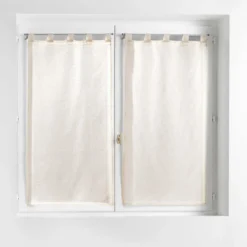 PAIRE DROITE PASSANTS 60X120CM EFFET LIN TISSE NORINE