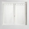 PAIRE DROITE PASSANTS 60X120CM VOILE METALLISE MAISSA