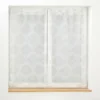 PAIRE DROITE PASSANTS 60X160CM VOILE TISSE LEVITA BLANC