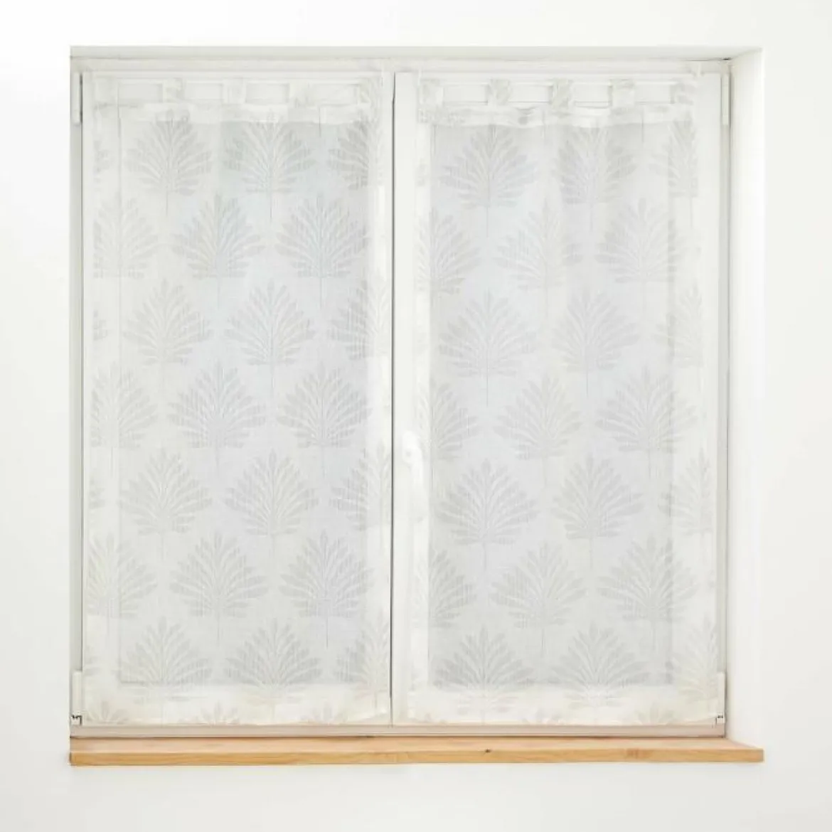 PAIRE DROITE PASSANTS 60X120CM VOILE TISSE LEVITA BLANC