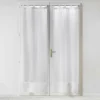 PAIRE DROITE PASSANTS 70X200CM VOILE SABLE SALINA BLANC