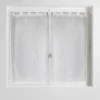 PAIRE DROITE PASSANTS 2X45X90CM FILIANE BLANC