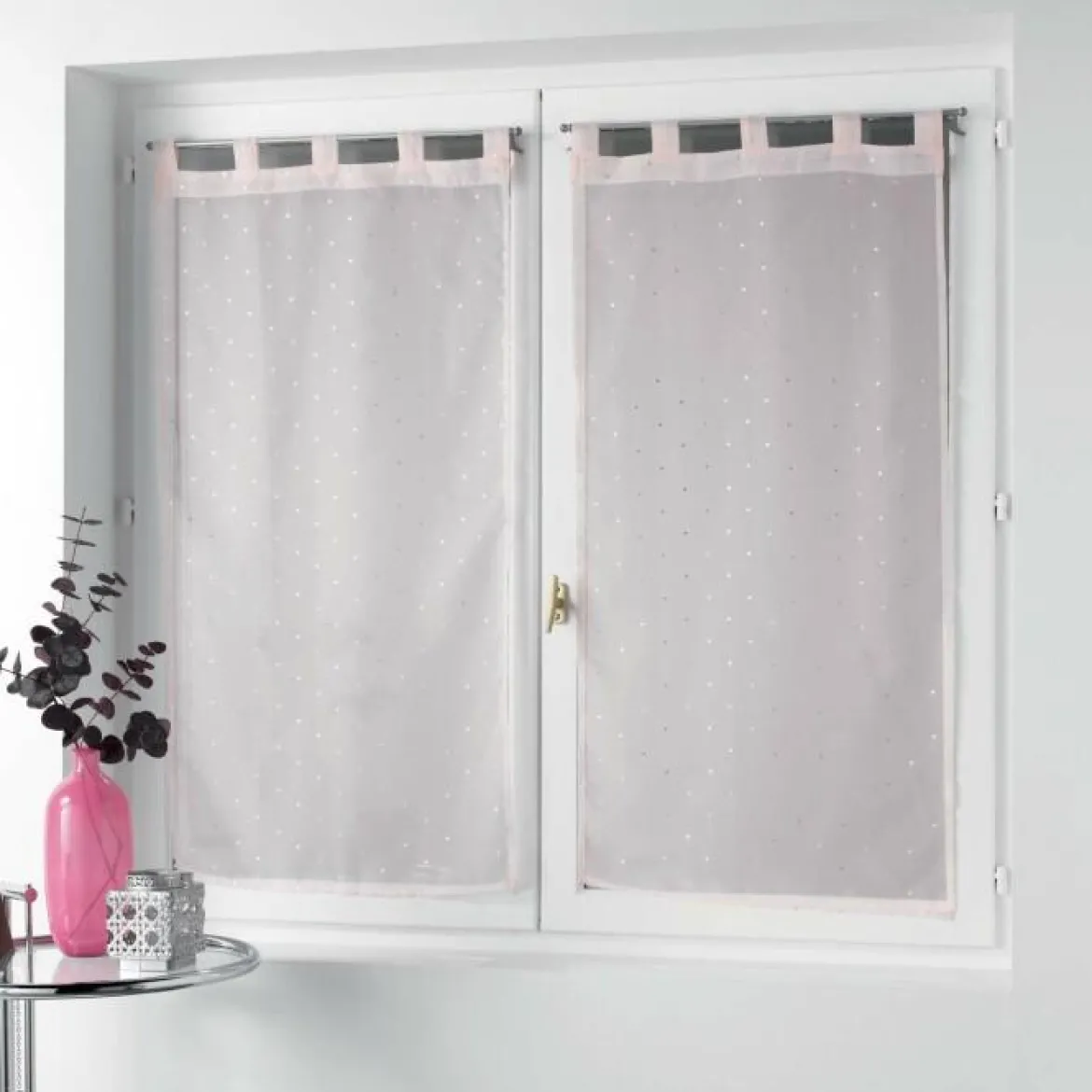 PAIRE DROITE PASSANTS 2X60X90CM METAL ORION ROSE