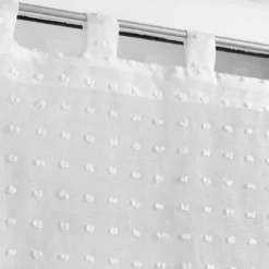PAIRE DROITE PASSANTS 2X60X90CM POMPONS POMPONELLA BLANC