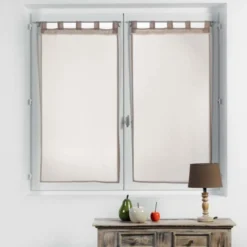 PAIRE DROITE PASSANTS 2X60X160CM VOILE CAMILLA LIN