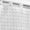 PAIRE DROITE PASSANT 2X60X160CM POMPONS POMPONELLA BLC GRIS