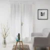 PAIRE DROITE PASSE TRINGLE 70X200CM MILZA BLANC