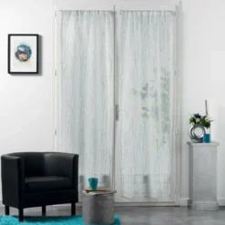 PAIRE DROITE PASSE TRINGLE 2X70X200CM FILIANE BLANC