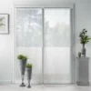 PAIRE DROITE PASSE TRINGLE 2X70X200CM LINAHE BLANC