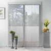 PAIRE DROITE PASSE TRINGLE 2X70X200CM LINAHE GRIS