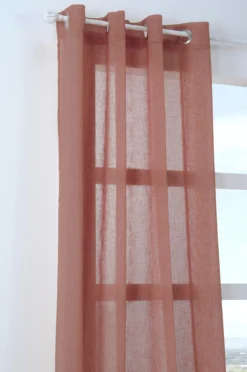 PALOMA VOILE TERRACOTTA 140X260CM
