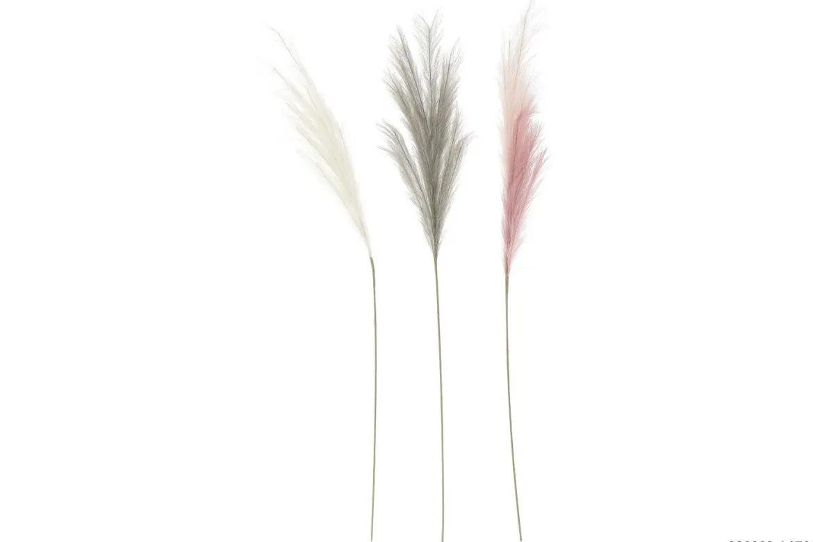 PAMPA 140CM BLANC GRIS ROSE