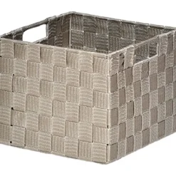 PANIER CARRE POLYESTER TAUPE TAILLE S
