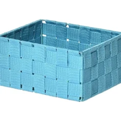 PANIER CARRE POLYESTER TURQUOISE TAILLE XS