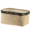 PANIER DE RANGEMENT JUTE 22X14X10.5CM NATUREL