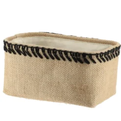 PANIER DE RANGEMENT JUTE 22X14X10.5CM NATUREL