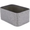 PANIER DE RANGEMENT POLYESTER EVA 30X20.5X13.5CM GRIS