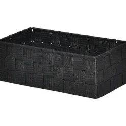 PANIER POLYESTER NOIR 27X14X9.5CM